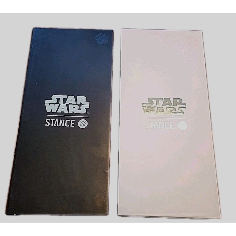 2 STAR WARS STANCE DARKSIDE & LIGHTSIDE SOCK SETS  SIZE L. NEW  12 pair total